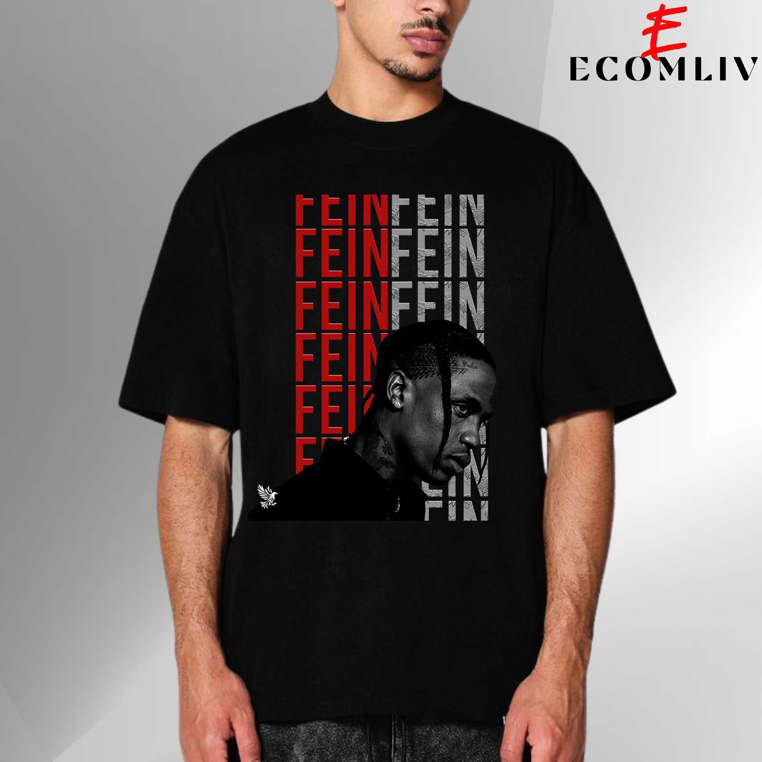 Travis Scott Fe!n T Shirt, Streetwear Concert Merch, Rap Fan Gift